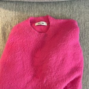DO+BE bright pink sweater